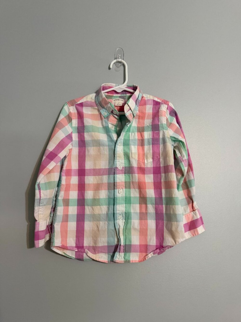Crewcuts Button Up Dress Shirt | Size 3 | Plaid